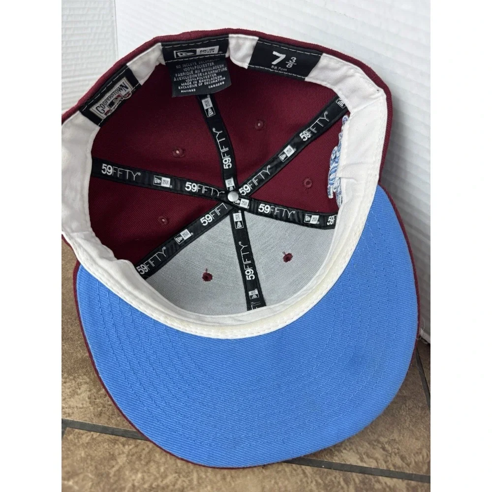 New Era 59FIFTY Cooperstown Atlanta Braves 30th Season Patch Fitted Sz 7-3/8 - Picture 5 of 7